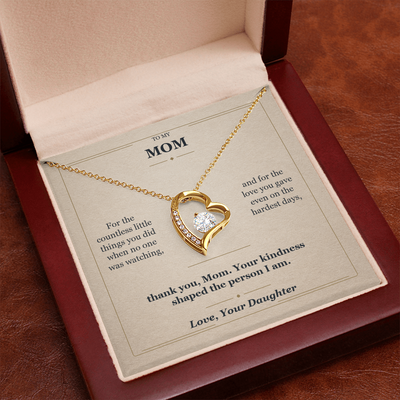 Load image into Gallery viewer, To My Mom Forever Love Necklace from Daughter | Thank You for Everything
