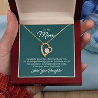 Load image into Gallery viewer, To My Mom Necklace from Daughter, For All the Time, I Love You Mom
