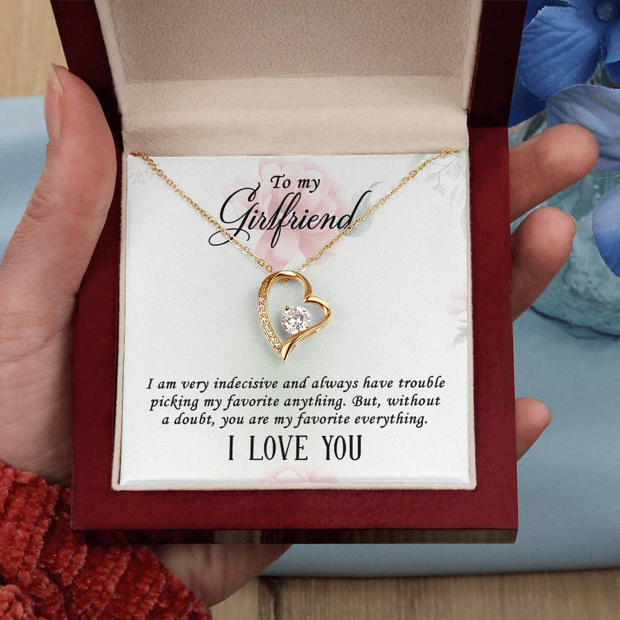 To My Girlfriend Gifts – Meaningful Love Message Card for Her, Romantic Surprise Gift
