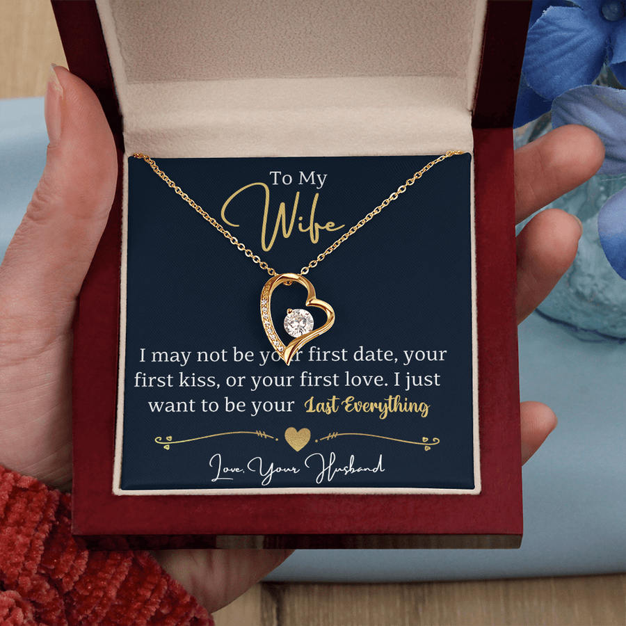 To My Wife Necklace from Husband, Wife Gift Necklace for Women, Birthday Anniversary Gifts