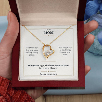 Load image into Gallery viewer, To My Mom Forever Love Necklace from Son | My First Safe Place Gift

