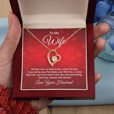 Load image into Gallery viewer, To My Wife Necklace from Husband, All That I Am, or Hope to Be, I Owe It to You
