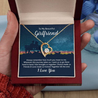 Load image into Gallery viewer, To My Girlfriend Necklace from Boyfriend, Always Remember How Much You Mean to Me
