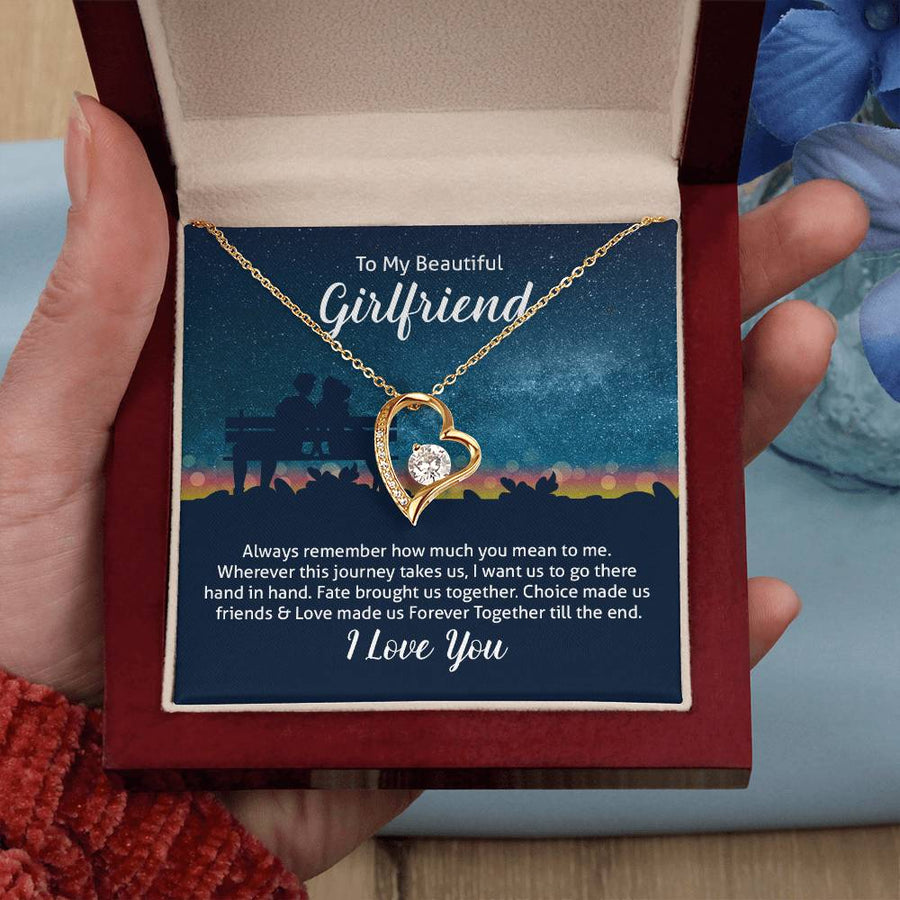 To My Girlfriend Necklace from Boyfriend, Always Remember How Much You Mean to Me