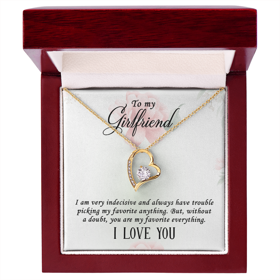 To My Girlfriend Gifts – Meaningful Love Message Card for Her, Romantic Surprise Gift