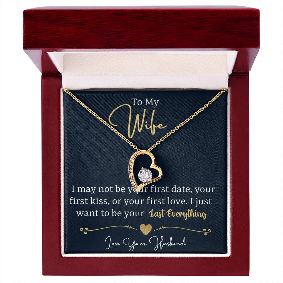 To My Wife Necklace from Husband, Wife Gift Necklace for Women, Birthday Anniversary Gifts