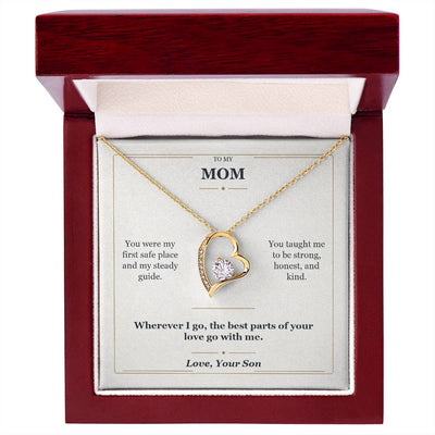 Load image into Gallery viewer, To My Mom Forever Love Necklace from Son | My First Safe Place Gift
