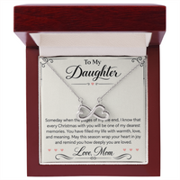 Load image into Gallery viewer, Daughter Christmas Endless Love Necklace from Mom - Warm Wishes &amp; Endless Love
