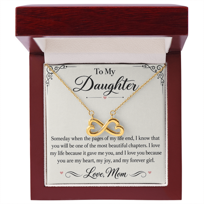 Load image into Gallery viewer, To My Daughter Endless Love Necklace from Mom - My Most Beautiful Chapter
