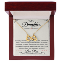 Load image into Gallery viewer, Daughter Christmas Endless Love Necklace from Mom - Warm Wishes &amp; Endless Love
