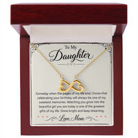 Load image into Gallery viewer, Daughter Birthday Endless Love Necklace from Mom - Keep Shining Bright

