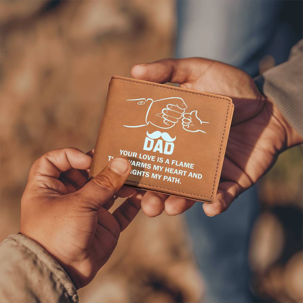 Father's Day Gifts for Dad Who Wants Nothing, Leather Wallet for Dad from Daughter