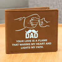 Load image into Gallery viewer, Father&#39;s Day Gifts for Dad Who Wants Nothing, Leather Wallet for Dad from Daughter
