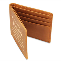 Load image into Gallery viewer, You Are the Sunshine Leather Wallet for Son from Mom, Birthday Gift for 30-Year-Old Son
