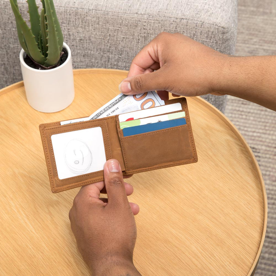 You Are the Sunshine Leather Wallet for Son from Mom, Birthday Gift for 30-Year-Old Son