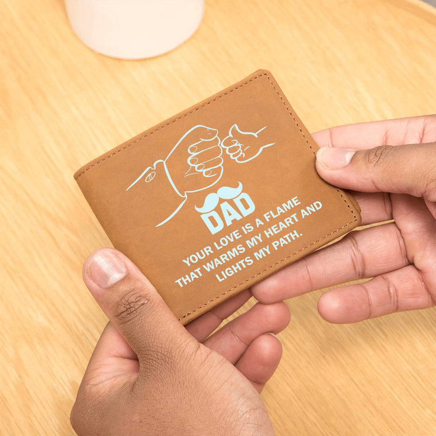 Father's Day Gifts for Dad Who Wants Nothing, Leather Wallet for Dad from Daughter