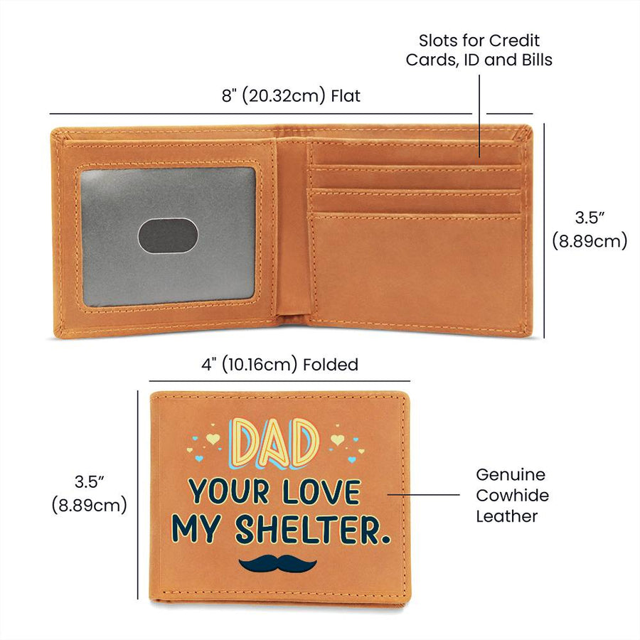 Meaningful Gifts for Dad from Daughter, Gifts for Dad Who Wants Nothing, Your Love My Shelter