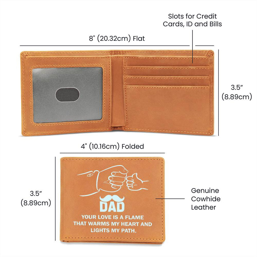 Father's Day Gifts for Dad Who Wants Nothing, Leather Wallet for Dad from Daughter
