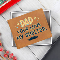 Load image into Gallery viewer, Meaningful Gifts for Dad from Daughter, Gifts for Dad Who Wants Nothing, Your Love My Shelter
