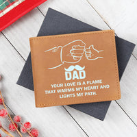 Load image into Gallery viewer, Father&#39;s Day Gifts for Dad Who Wants Nothing, Leather Wallet for Dad from Daughter
