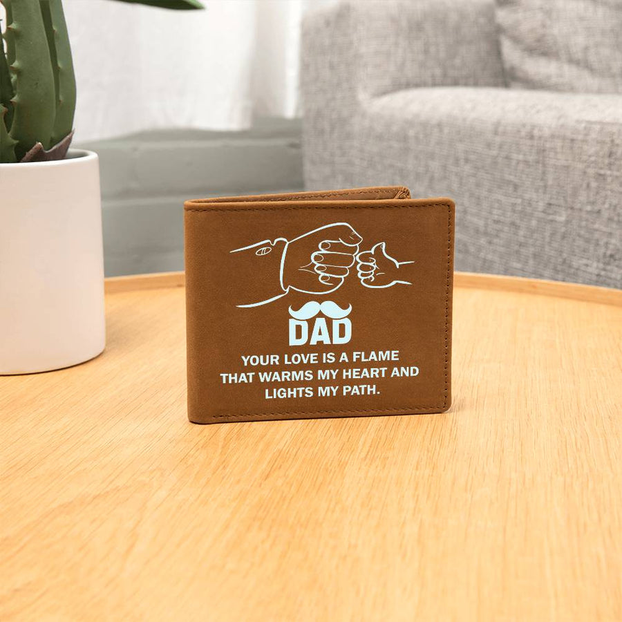 Father's Day Gifts for Dad Who Wants Nothing, Leather Wallet for Dad from Daughter