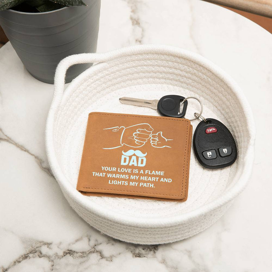 Father's Day Gifts for Dad Who Wants Nothing, Leather Wallet for Dad from Daughter