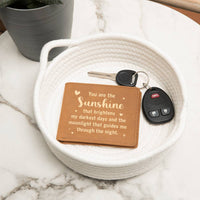 Load image into Gallery viewer, You Are the Sunshine Leather Wallet for Son from Mom, Birthday Gift for 30-Year-Old Son
