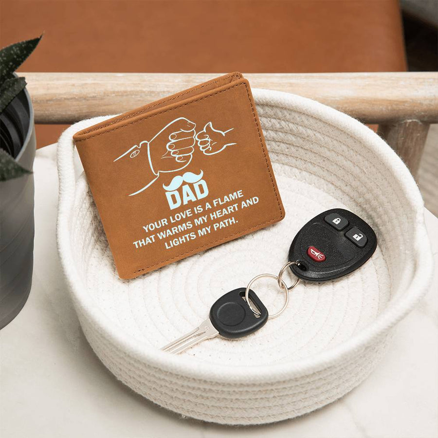 Father's Day Gifts for Dad Who Wants Nothing, Leather Wallet for Dad from Daughter