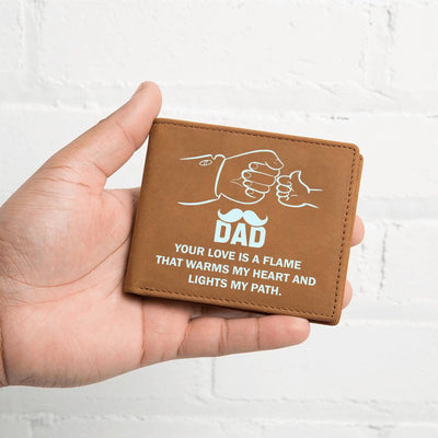 Load image into Gallery viewer, Father&amp;#39;s Day Gifts for Dad Who Wants Nothing, Leather Wallet for Dad from Daughter
