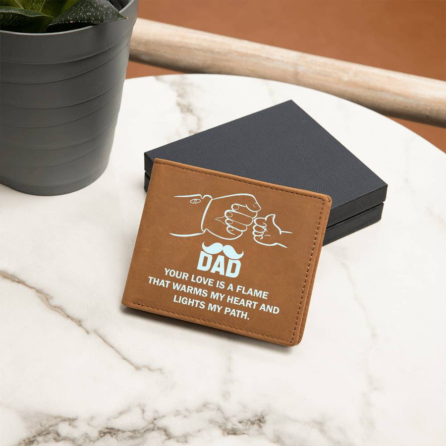 Father's Day Gifts for Dad Who Wants Nothing, Leather Wallet for Dad from Daughter