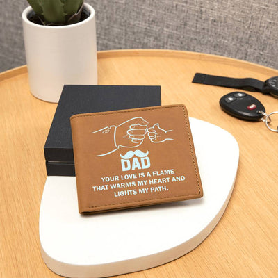 Load image into Gallery viewer, Father&amp;#39;s Day Gifts for Dad Who Wants Nothing, Leather Wallet for Dad from Daughter
