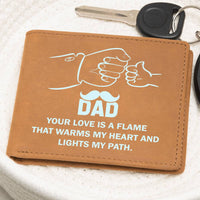 Load image into Gallery viewer, Father&#39;s Day Gifts for Dad Who Wants Nothing, Leather Wallet for Dad from Daughter
