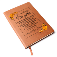Load image into Gallery viewer, To My Daughter Journal – Leather Gift from Mom or Dad, Lined Notebook for Birthday or Graduation
