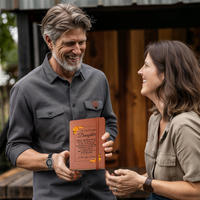 Load image into Gallery viewer, To My Daughter Journal – Leather Gift from Mom or Dad, Lined Notebook for Birthday or Graduation
