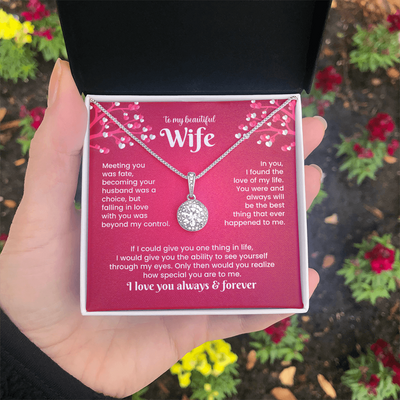 Load image into Gallery viewer, To My Wife Eternal Hope Necklace from Him, Birthday Gifts for Wife, Anniversary, Valentines Day Gift
