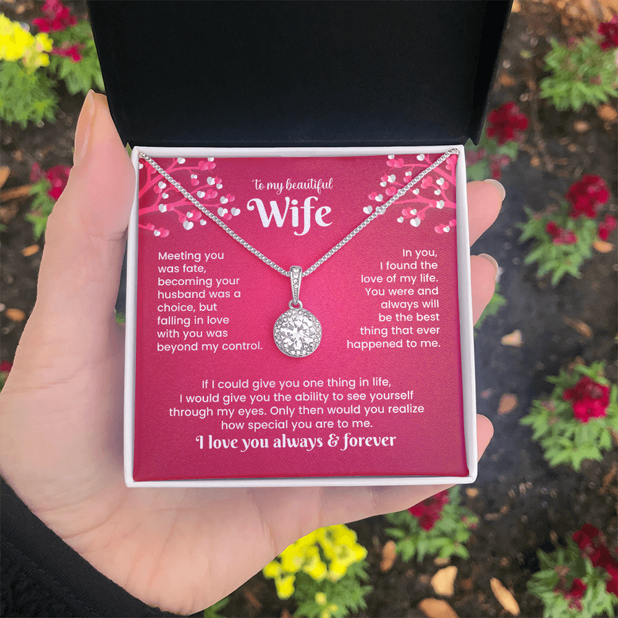 To My Wife Eternal Hope Necklace from Him, Birthday Gifts for Wife, Anniversary, Valentines Day Gift