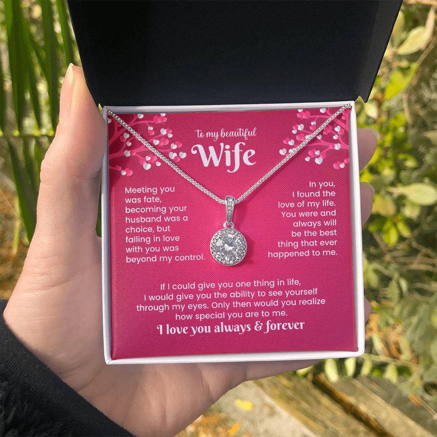 To My Wife Eternal Hope Necklace from Him, Birthday Gifts for Wife, Anniversary, Valentines Day Gift