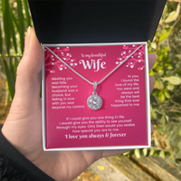 Load image into Gallery viewer, To My Wife Eternal Hope Necklace from Him, Birthday Gifts for Wife, Anniversary, Valentines Day Gift
