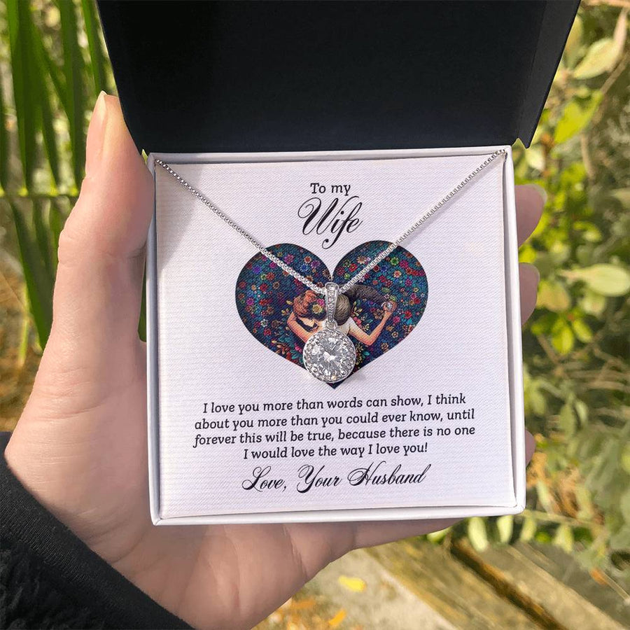 To My Amazing Wife Necklace Silver, Birthday Gift Ideas for Wife from Husband, Unique Gift for Wife