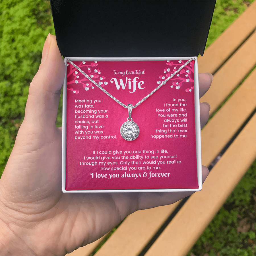 To My Wife Eternal Hope Necklace from Him, Birthday Gifts for Wife, Anniversary, Valentines Day Gift