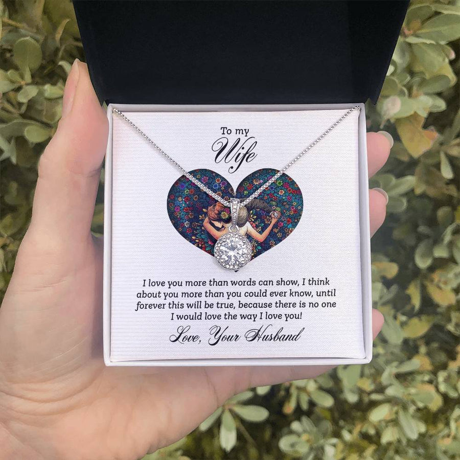 To My Amazing Wife Necklace Silver, Birthday Gift Ideas for Wife from Husband, Unique Gift for Wife