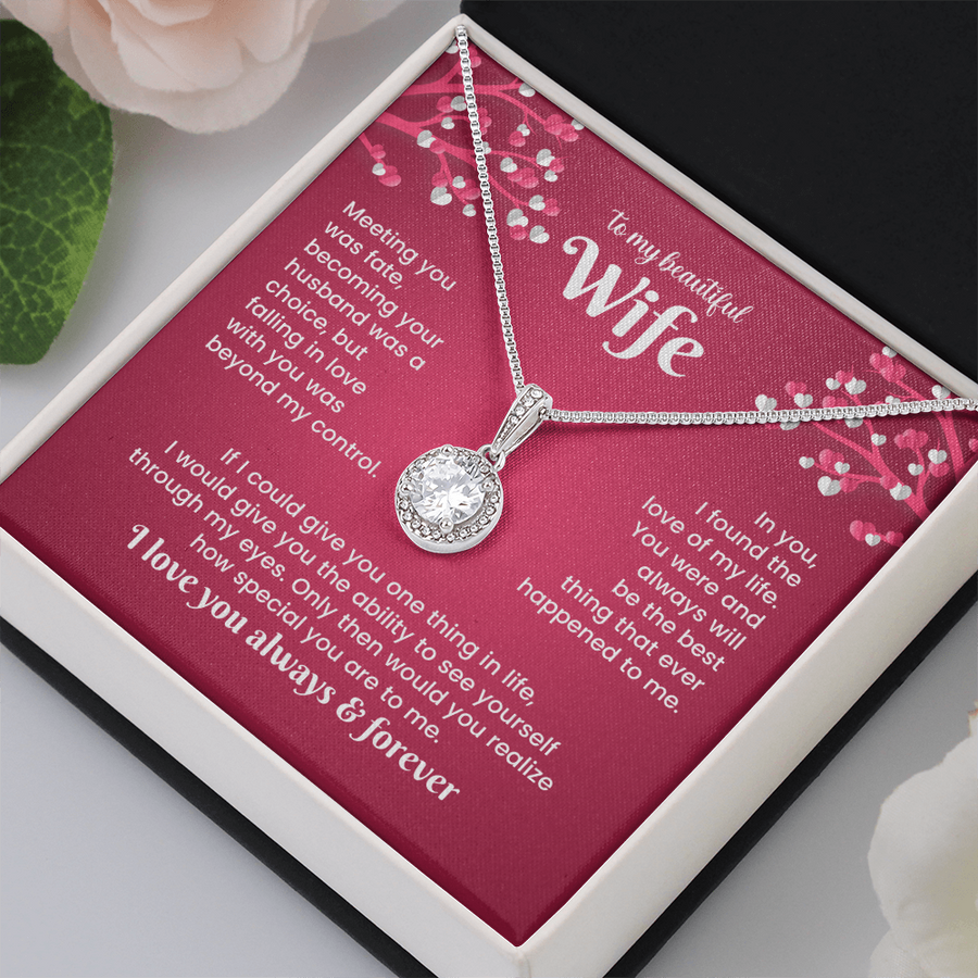 To My Wife Eternal Hope Necklace from Him, Birthday Gifts for Wife, Anniversary, Valentines Day Gift