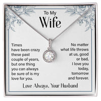 Load image into Gallery viewer, Silver to My Wife Necklace from Husband Christmas Necklace for Wife, Birthday Necklace for Wife Gold
