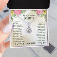 Load image into Gallery viewer, To My Beautiful Mom Necklace, You Give Me the Confidence That I Needed
