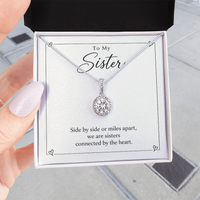 Load image into Gallery viewer, To My Sister - Connected by the Heart Eternal Hope Necklace Gift
