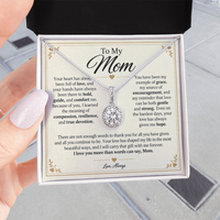 Load image into Gallery viewer, To My Mom - I Love You More Than Words Eternal Hope Necklace Gift
