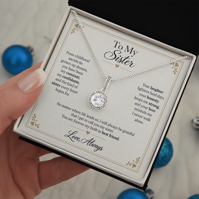 Load image into Gallery viewer, To My Sister - Forever My Built-In Best Friend - Eternal Hope Necklace

