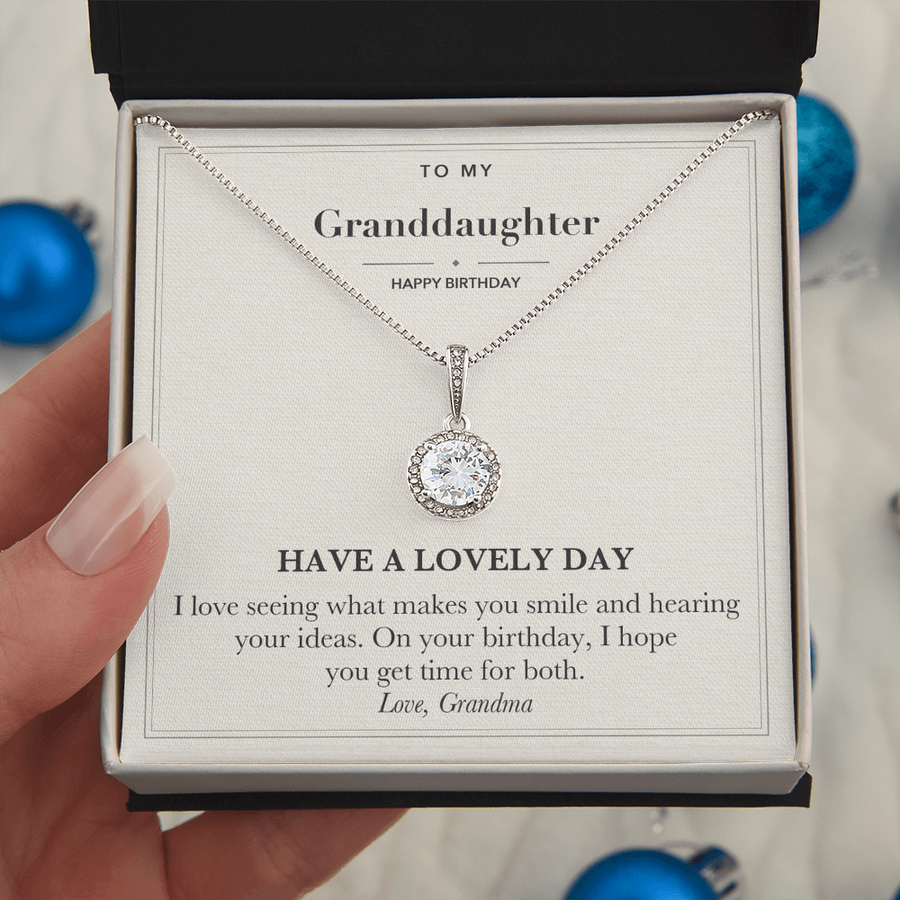 Birthday Eternal Hope Necklace for Granddaughter from Grandma