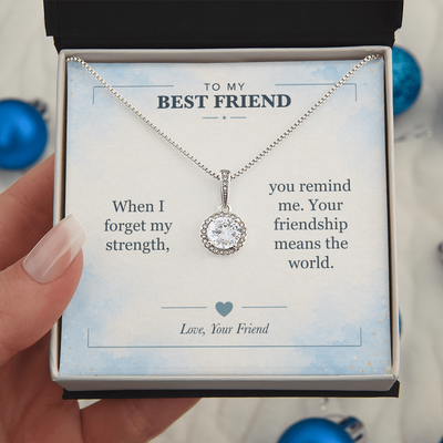 Load image into Gallery viewer, To My Best Friend, You Remind Me of My Strength - Eternal Hope Necklace
