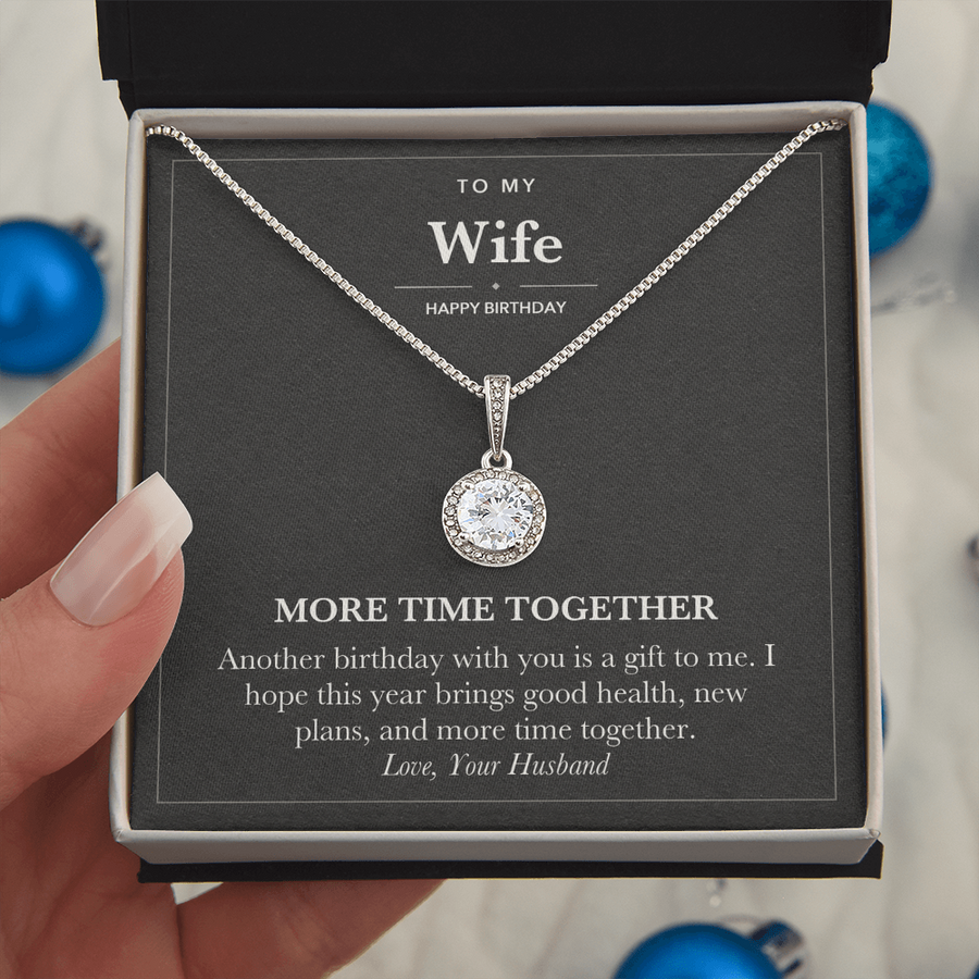To My Wife Birthday Necklace - More Time Together